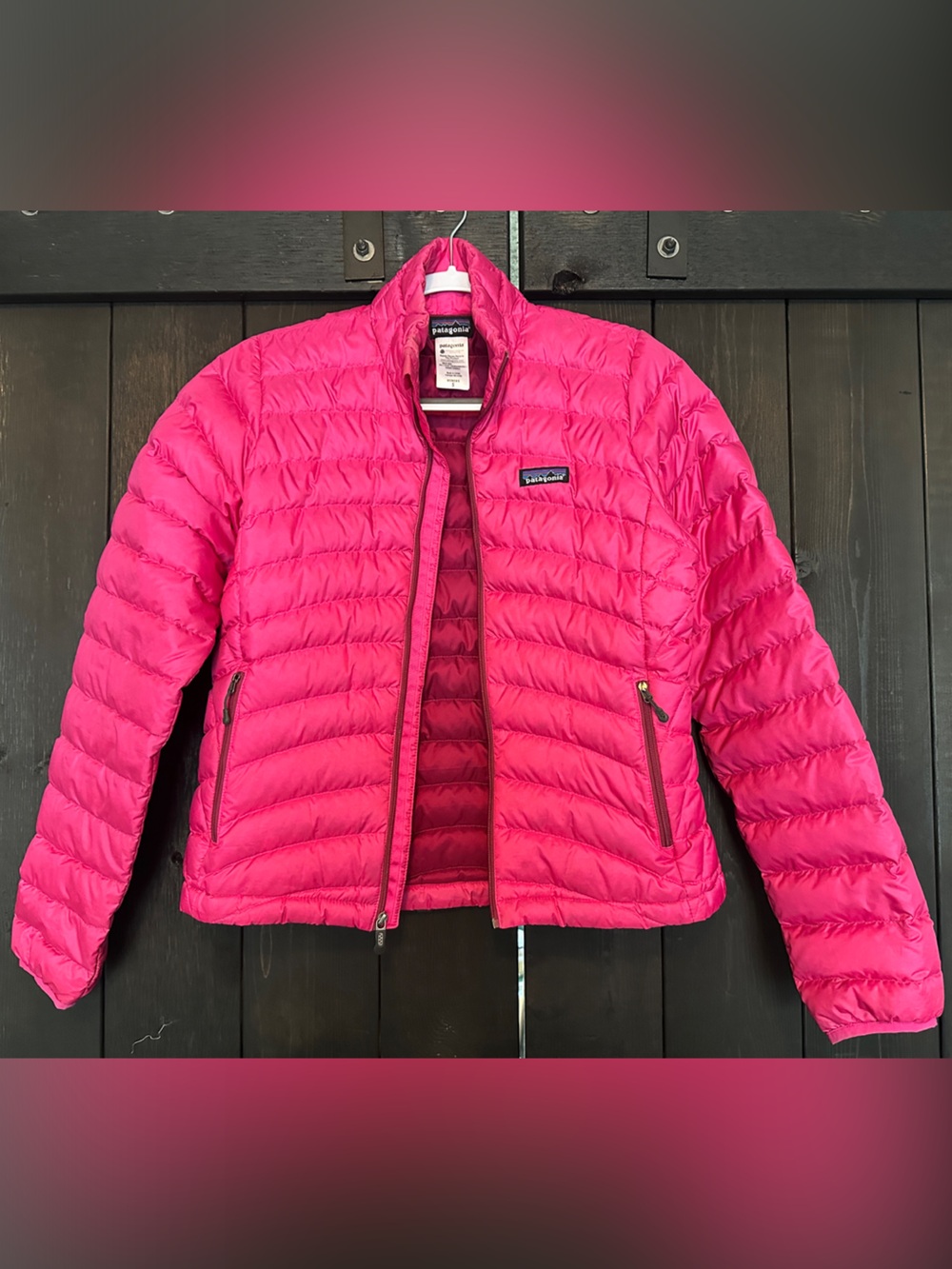 Patagonia Women’s Down Sweater Jacket Pink 800-Fill Size Small 84682